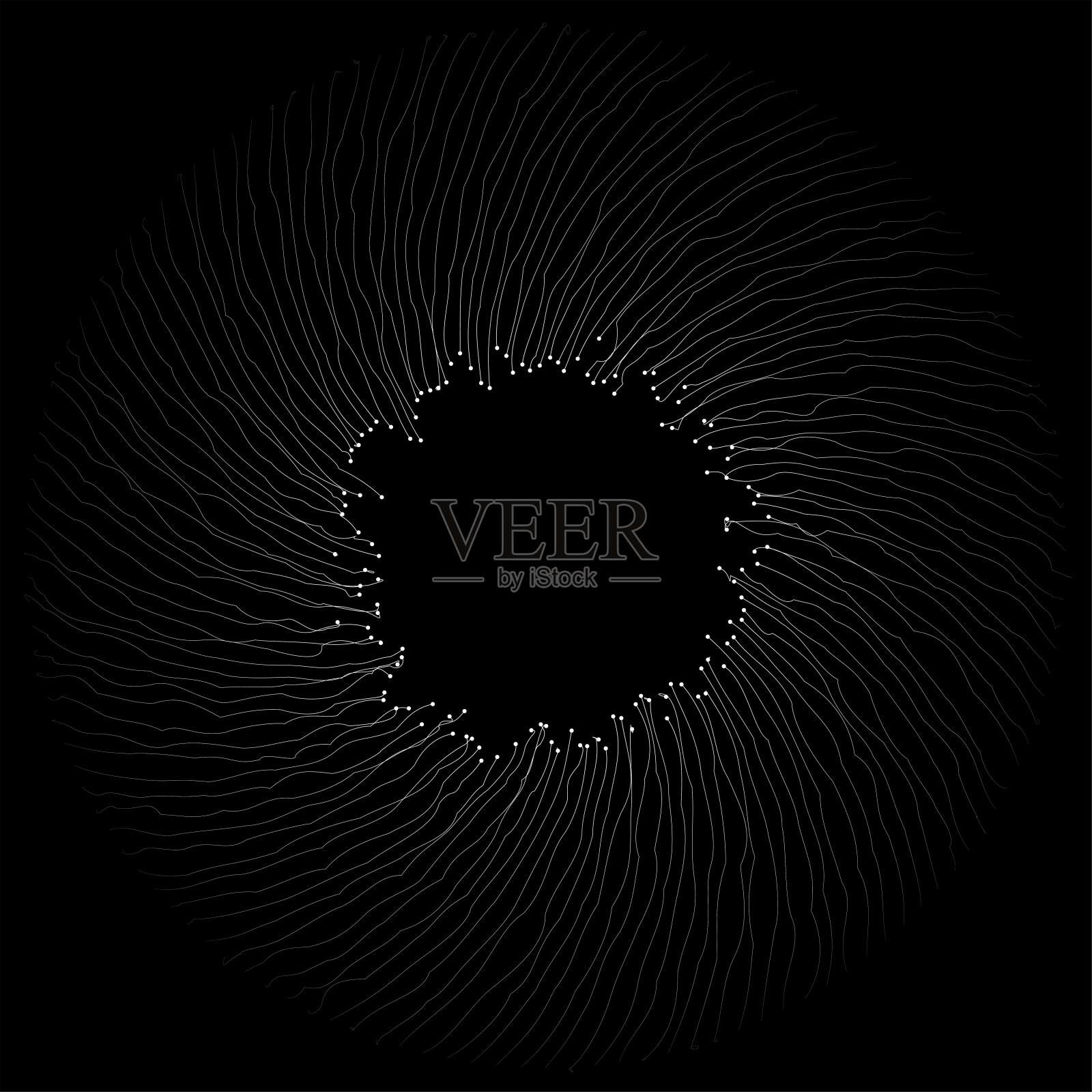 抽象的形状形式由线和点插图插画图片素材