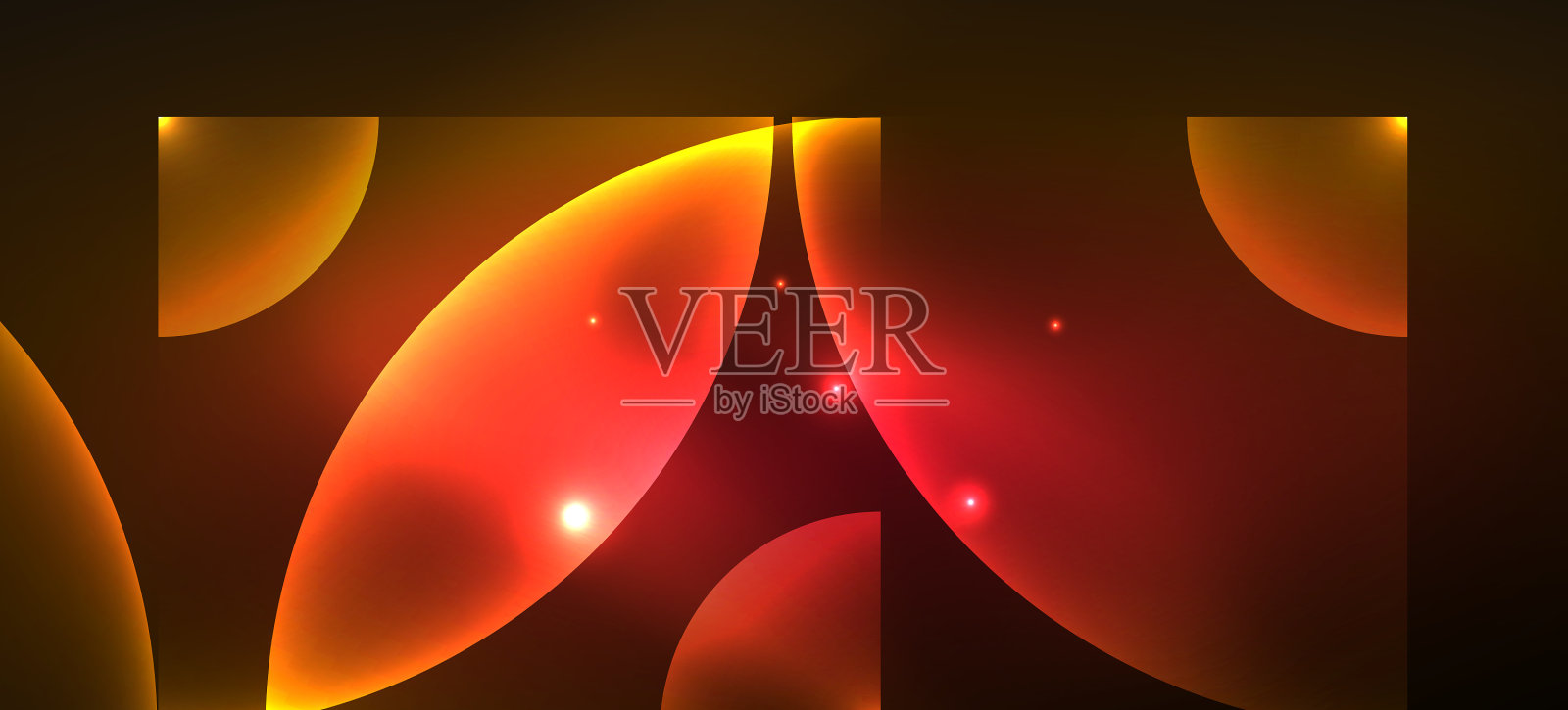 闪亮的霓虹灯几何抽象背景发光插画图片素材