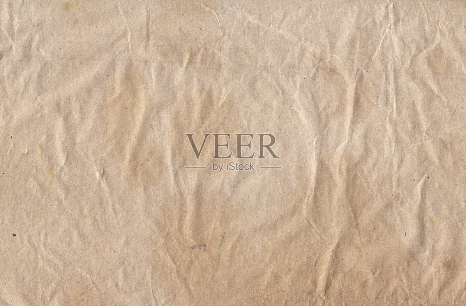 老式的粗糙的皱巴巴的纸，有划痕和污渍的纹理照片摄影图片