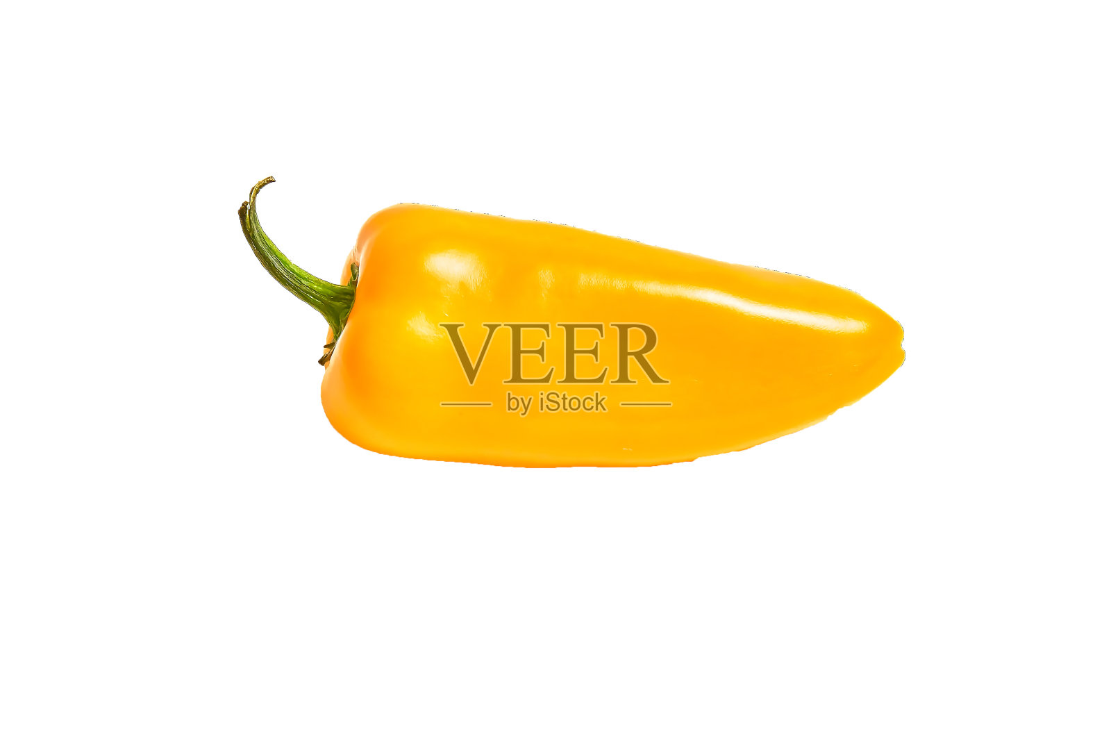 新鲜的黄辣椒孤立在白色的背景照片摄影图片