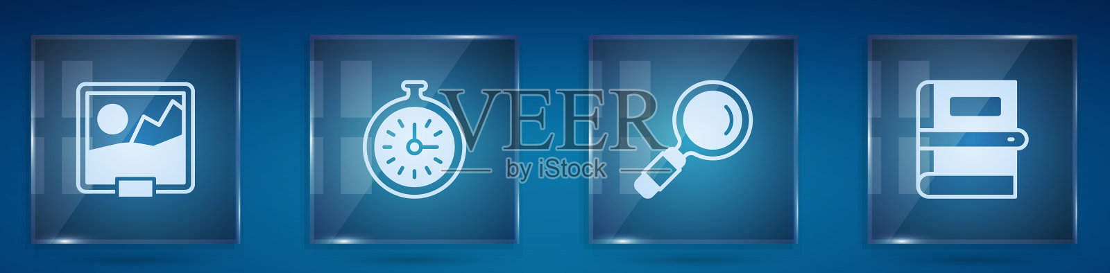 设置图片怀表放大镜和图标素材