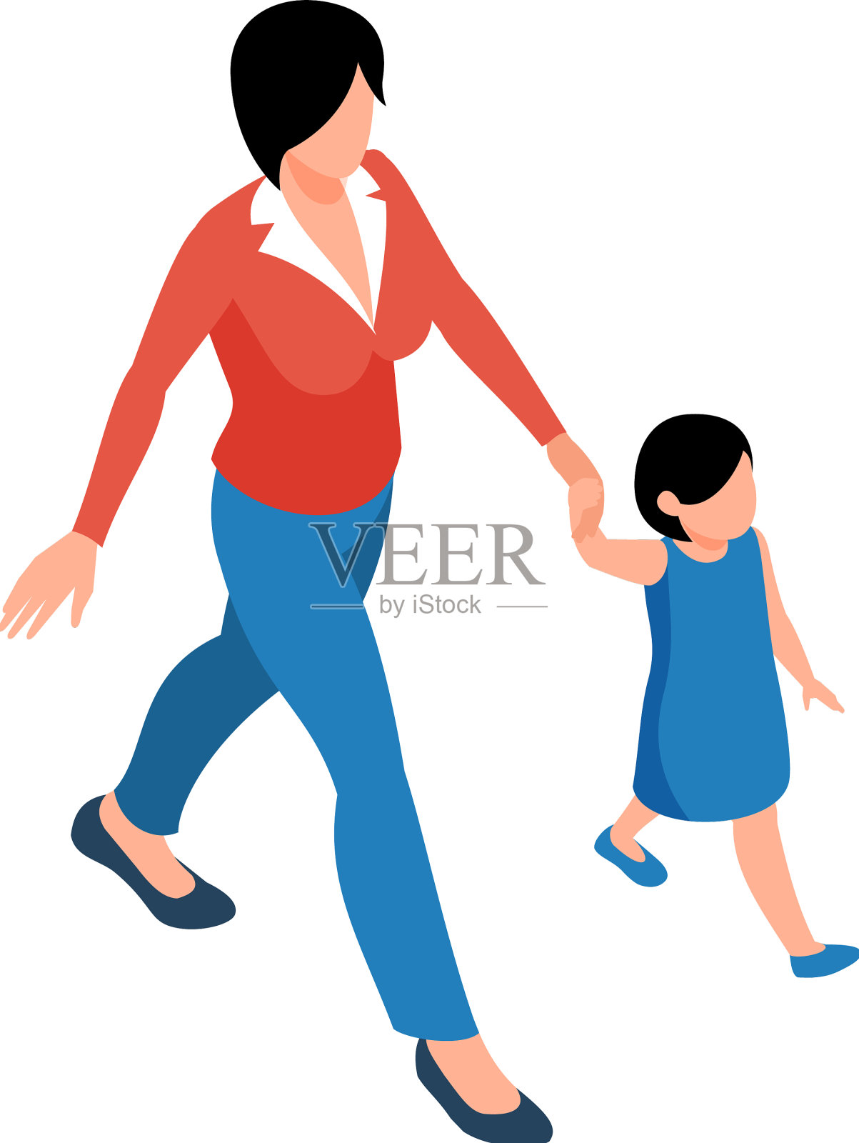 家庭等距图标设计元素图片