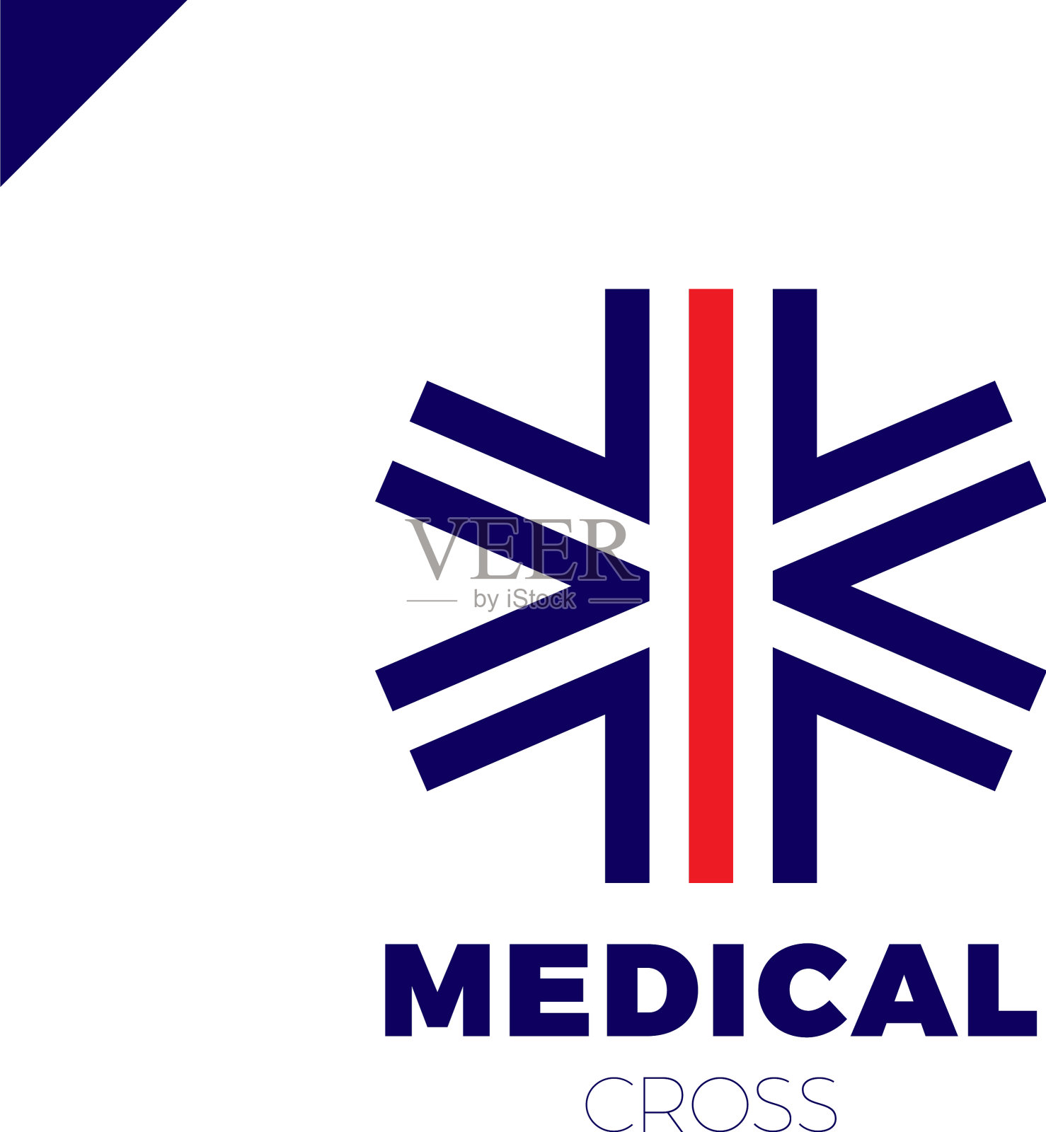 医药交叉图标药房标志模板企业插画图片素材