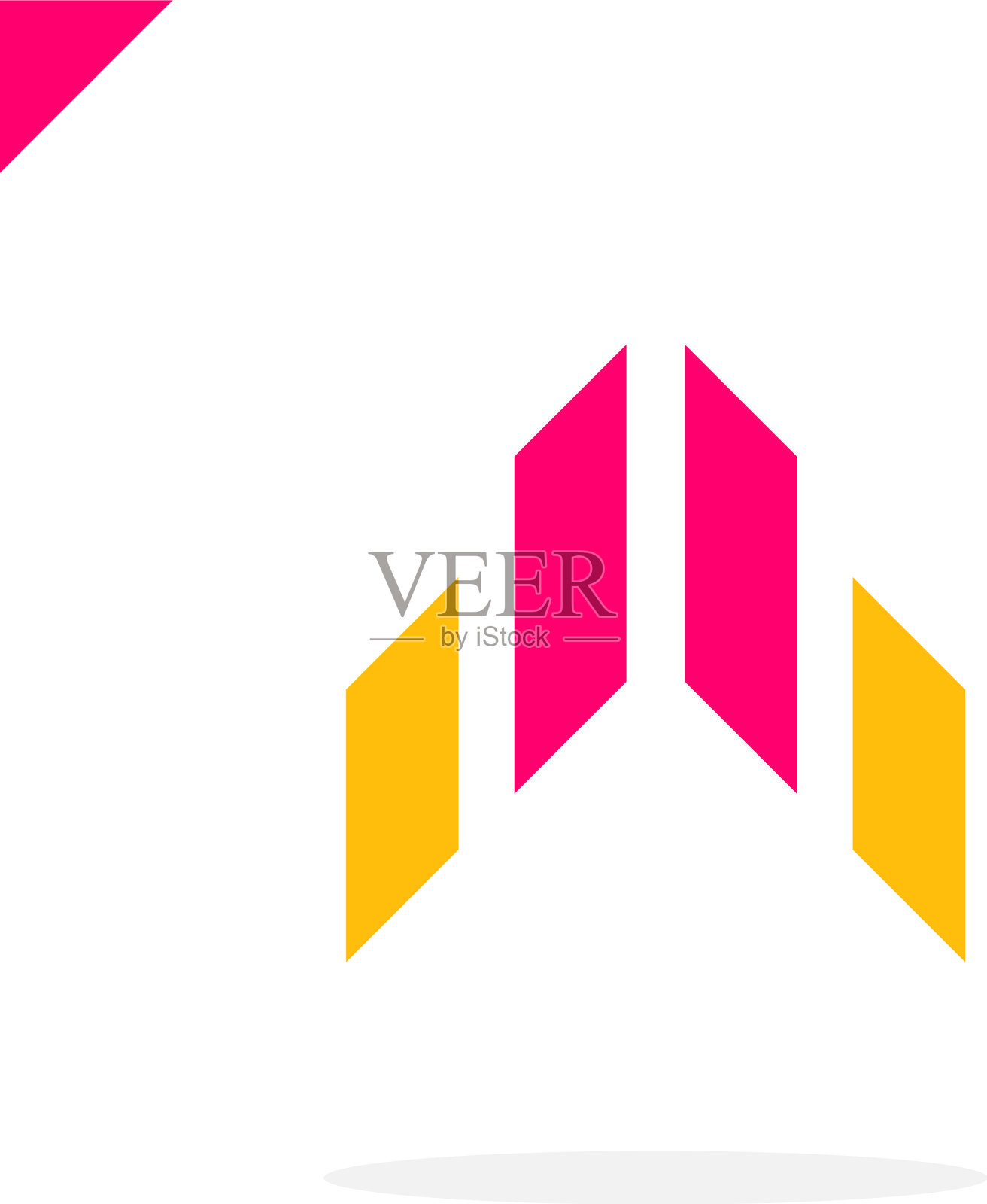 抽象箭飞火箭图标标志孤立插画图片素材