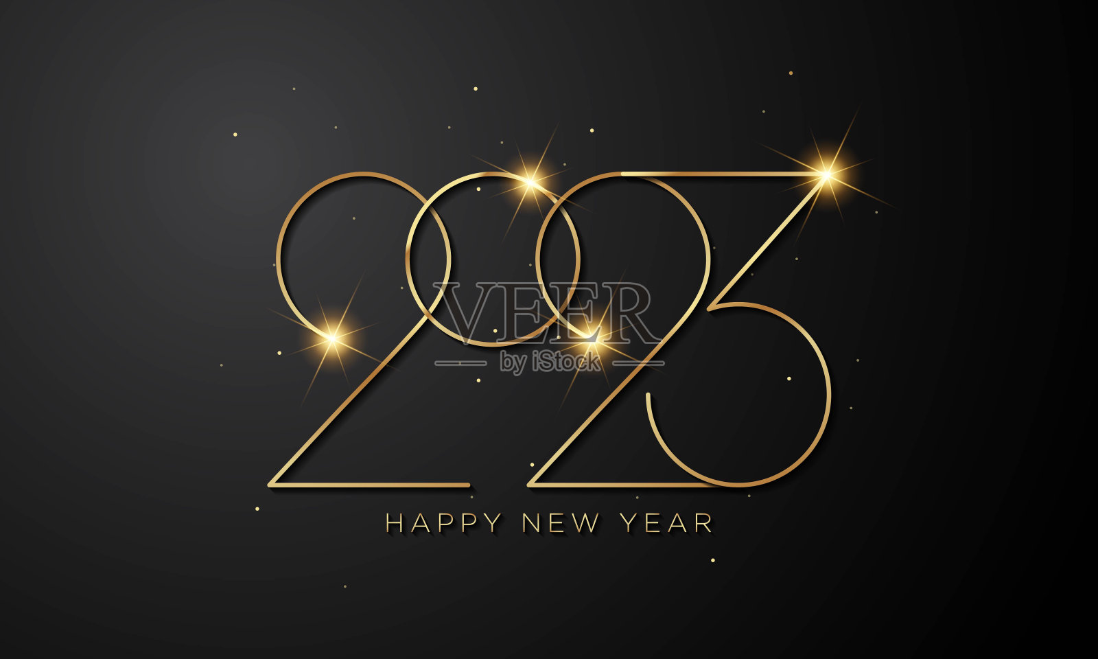 2023年拜年背景设计。插画图片素材