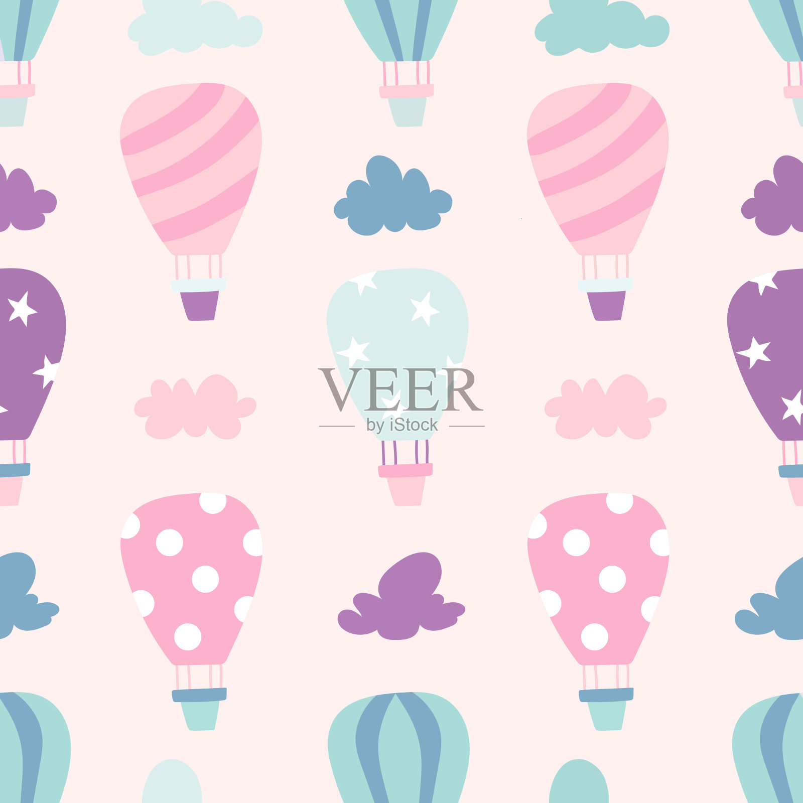 设计元素为儿童卧室，印刷，横幅，贴纸，书籍插图，包装插画图片素材