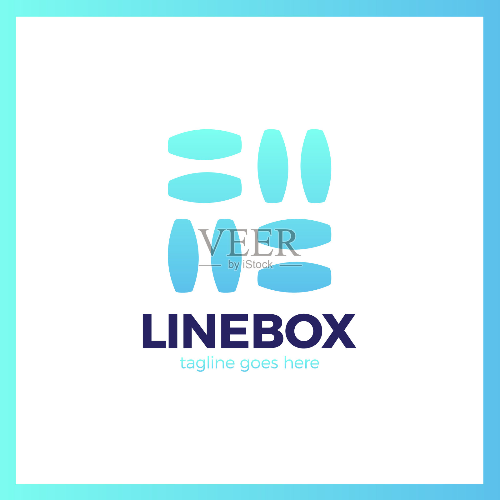 行广场的标志插画图片素材