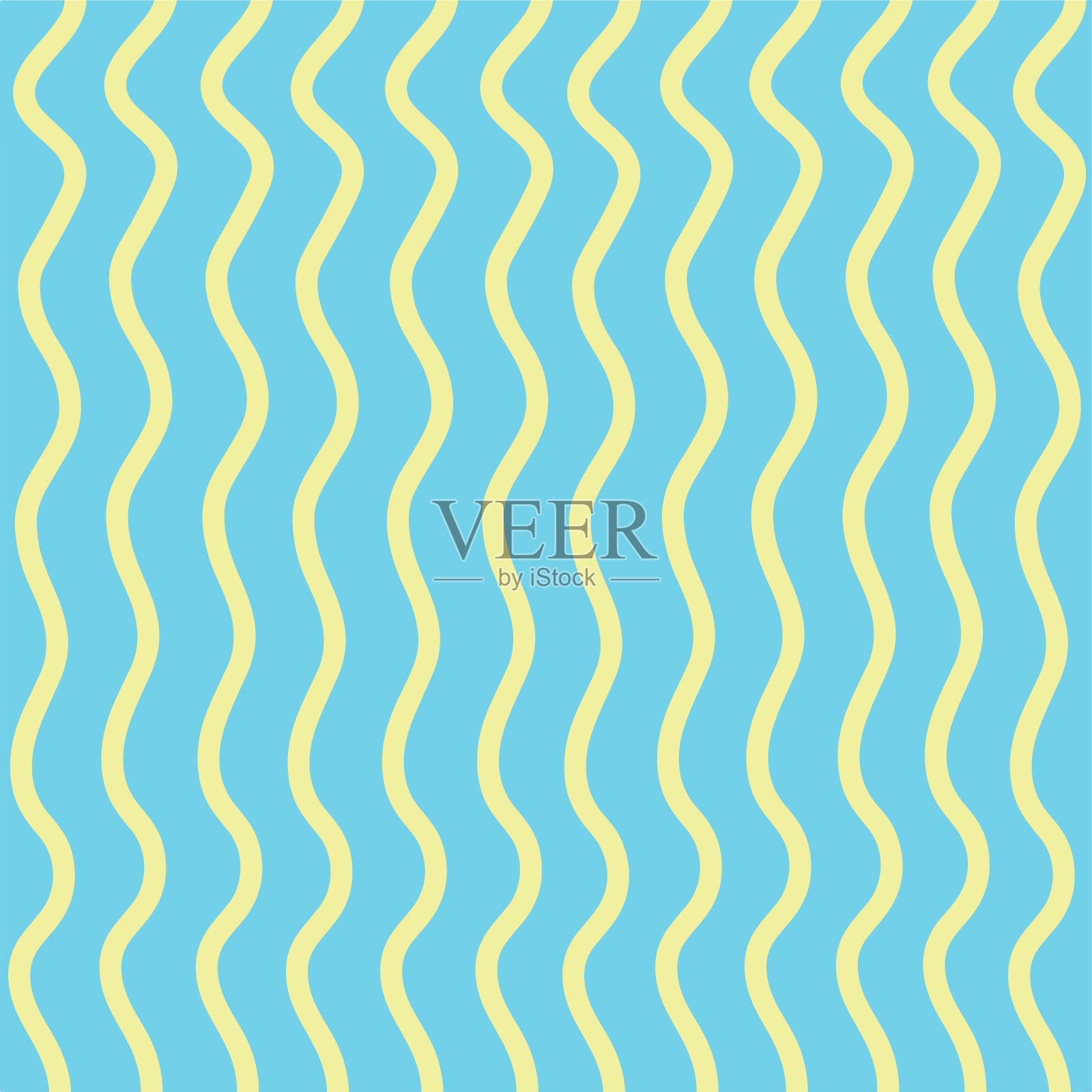 简单无缝波纹图案设计，用于装饰墙纸，包装纸，织物。插画图片素材