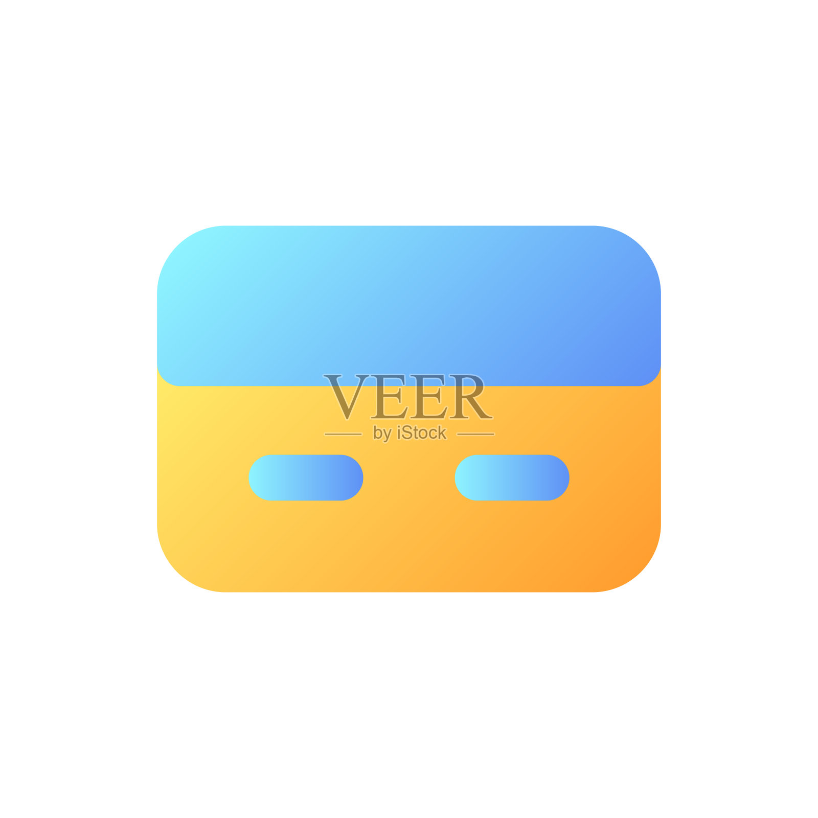 支付卡像素完美的平面渐变颜色ui图标图标素材