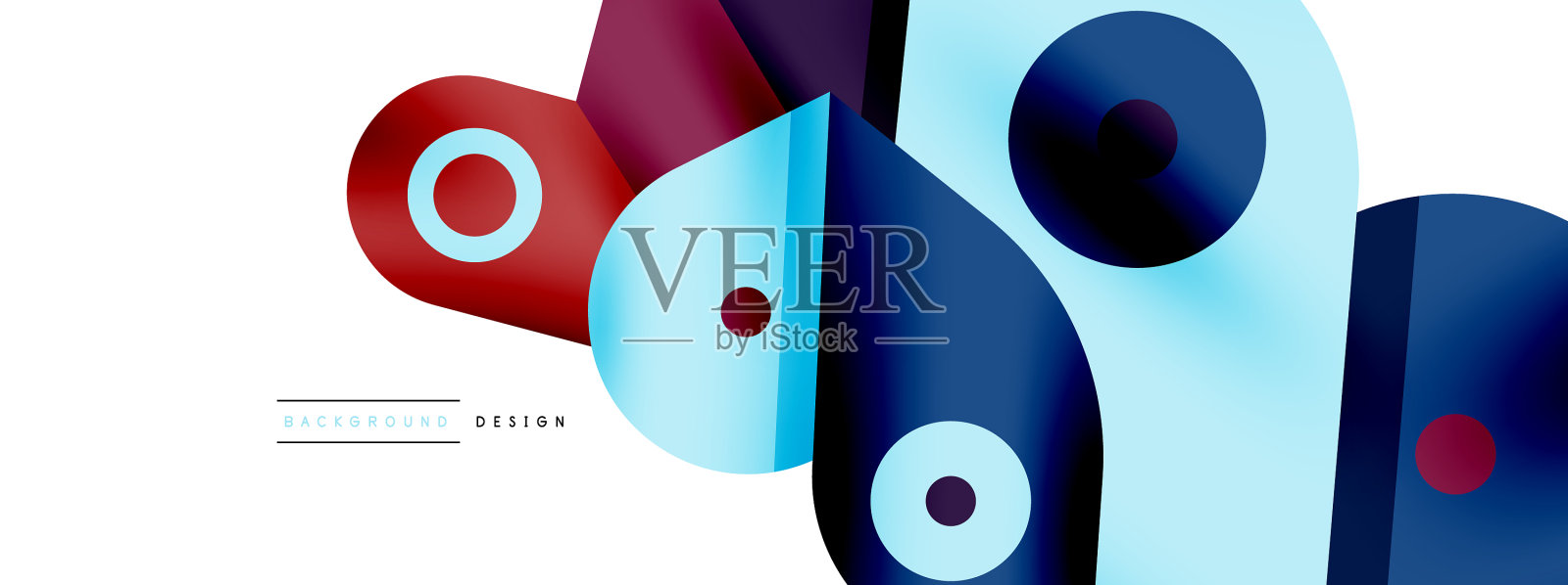 极简的几何墙纸创意抽象插画图片素材