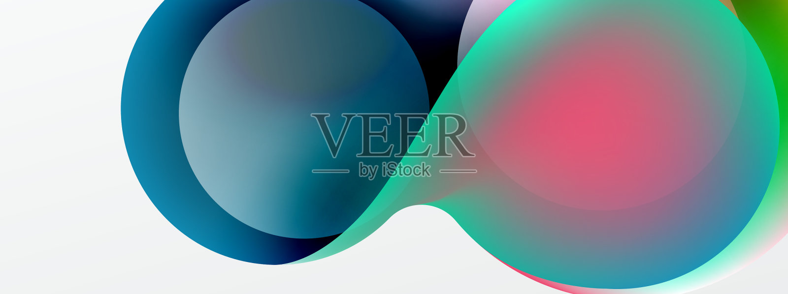 流体抽象背景圆形状和圆插画图片素材