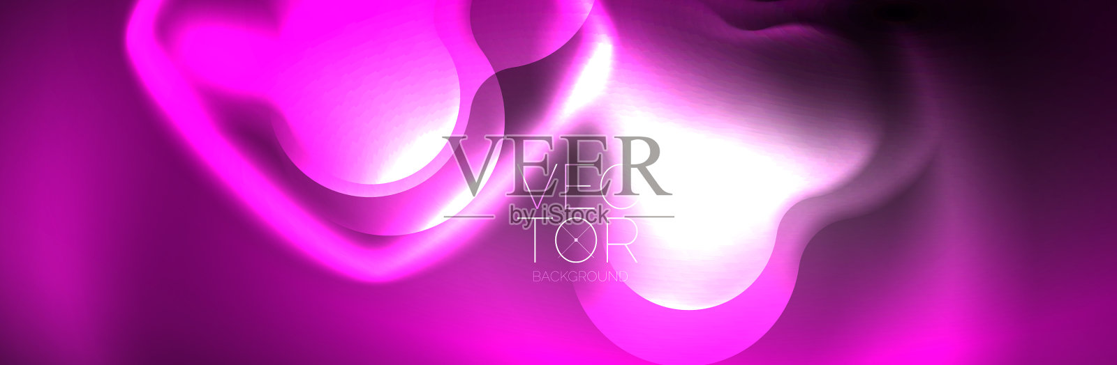 魔术霓虹灯发光抽象的背景插画图片素材