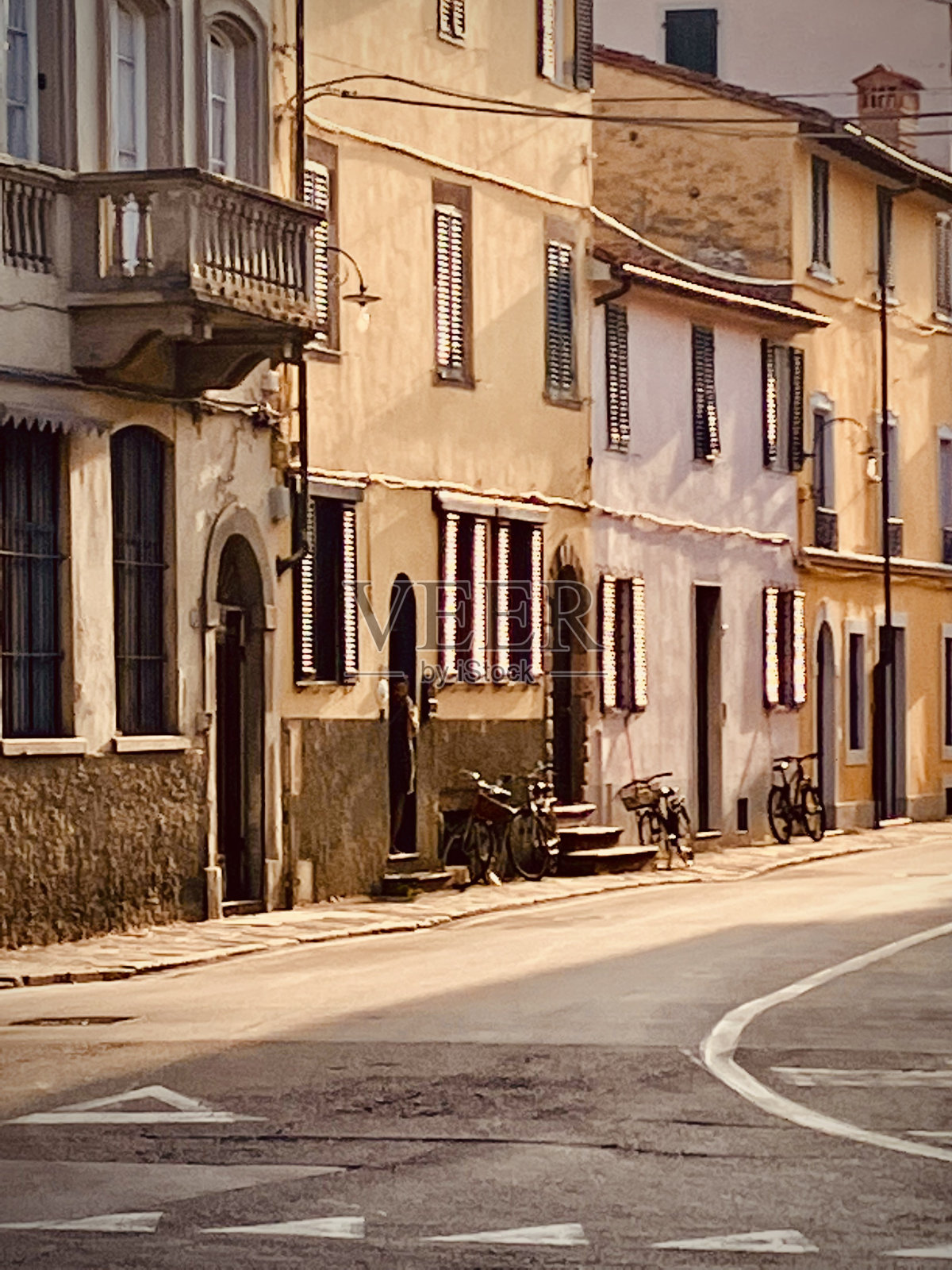 托斯卡纳是意大利的街道照片摄影图片