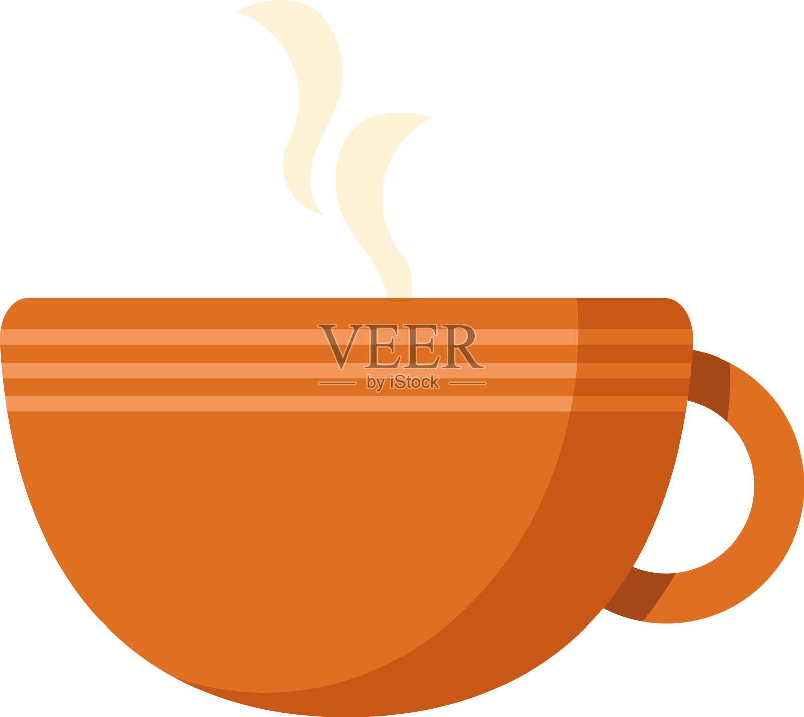 杯中的热咖啡设计元素图片