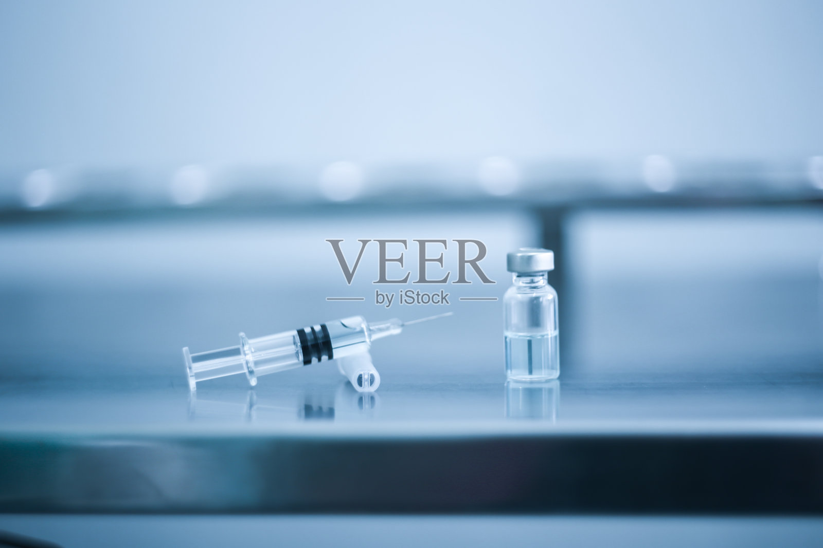 药瓶皮下注射治疗疾病院内护理和预防疾病。有选择性的重点。照片摄影图片