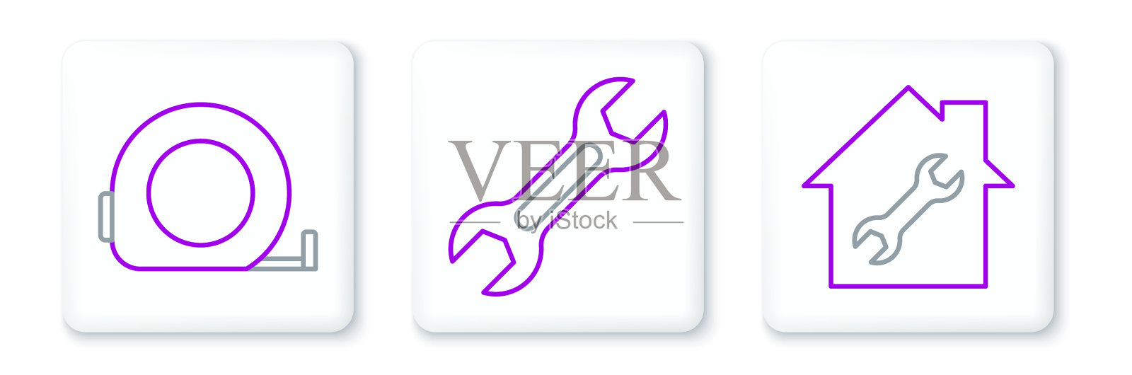 套线房子修理轮盘赌建设和图标素材