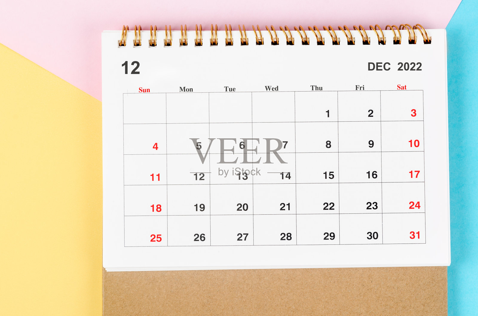 美丽的背景为2022年12月月历2022年。照片摄影图片