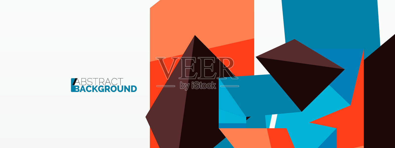 抽象线条和三角形背景的创作插画图片素材