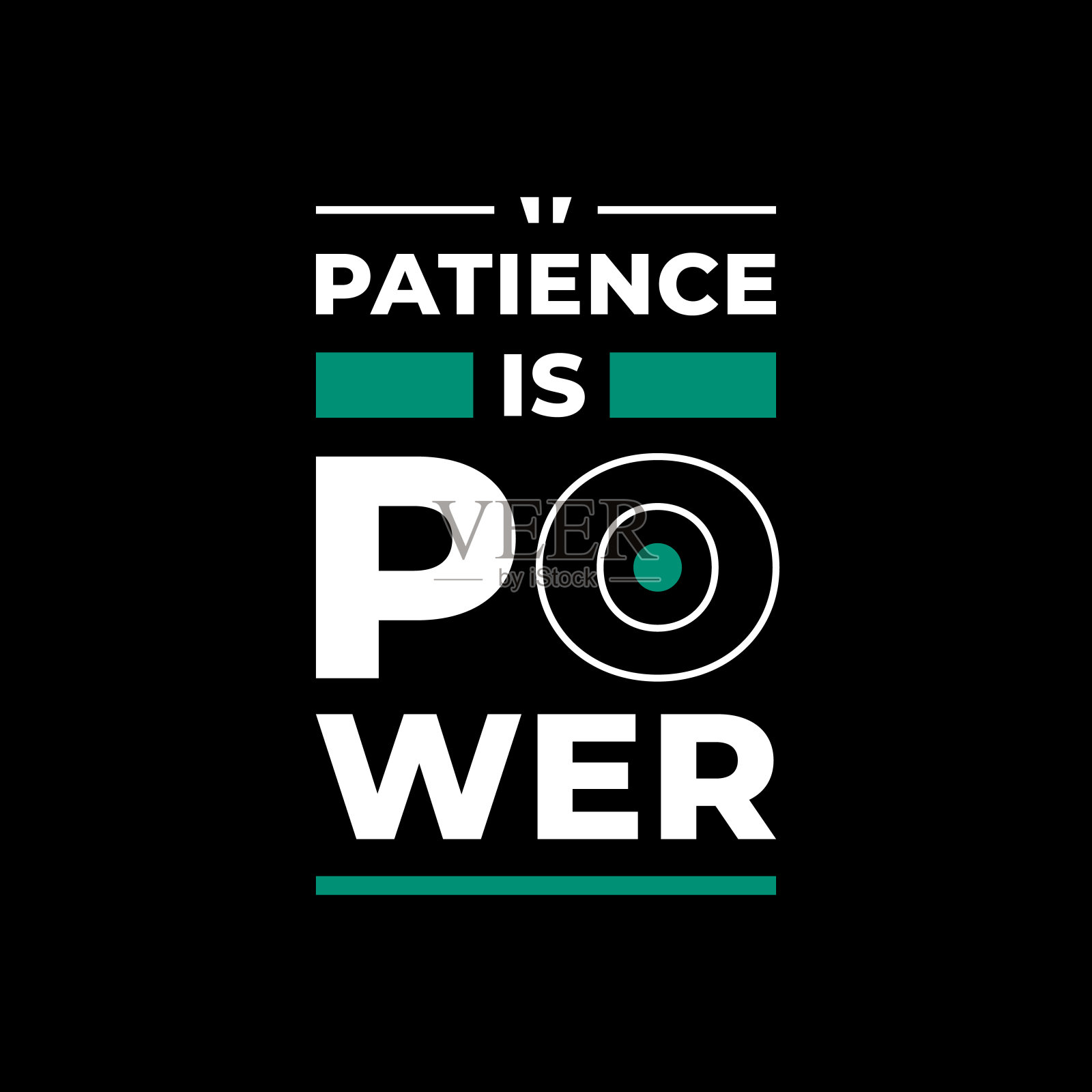 绿色现代几何字体励志引用t恤设计的城市时尚风格插画图片素材