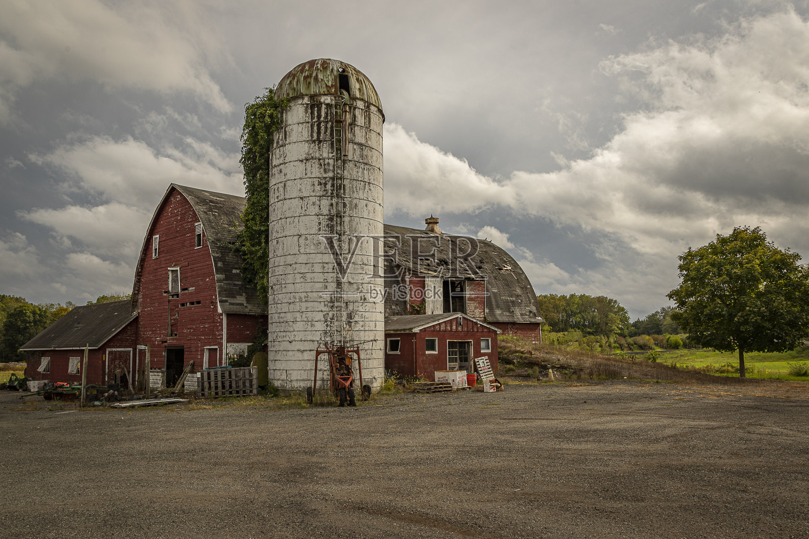 新泽西州的废弃谷仓照片摄影图片