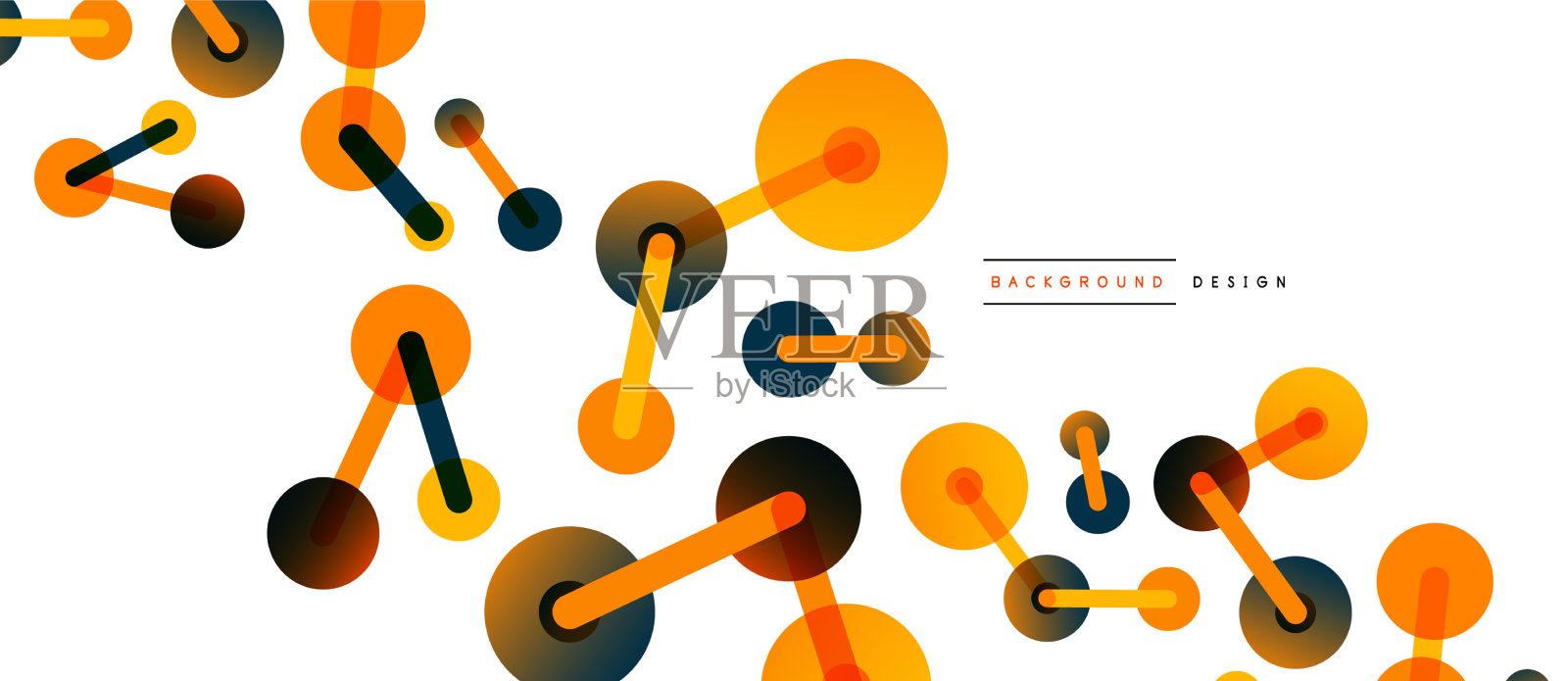 线点连接几何抽象插画图片素材