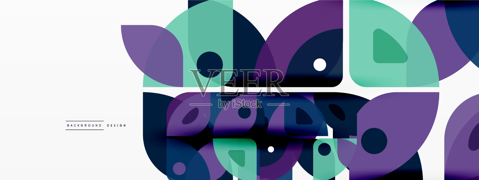 彩色最小几何抽象背景插画图片素材