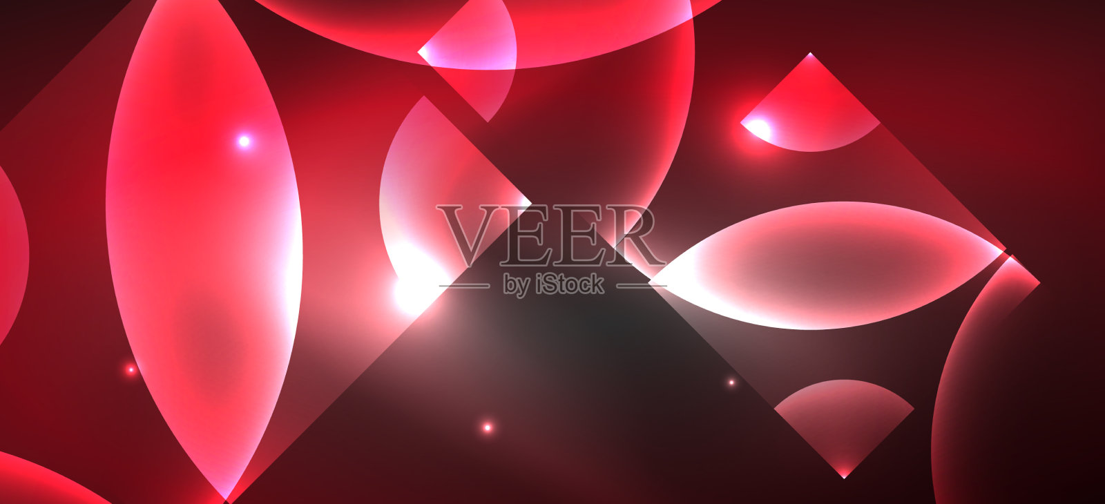 闪亮的霓虹灯几何抽象背景发光插画图片素材