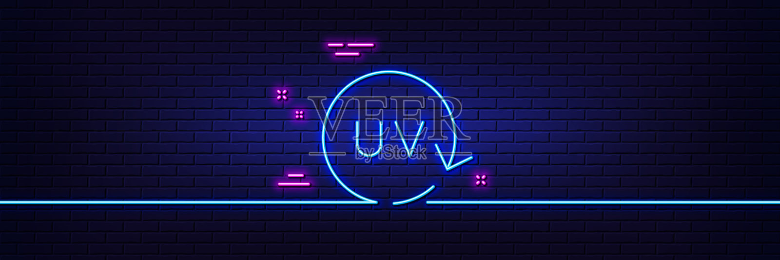 防紫外线霜线图标护肤标志插画图片素材