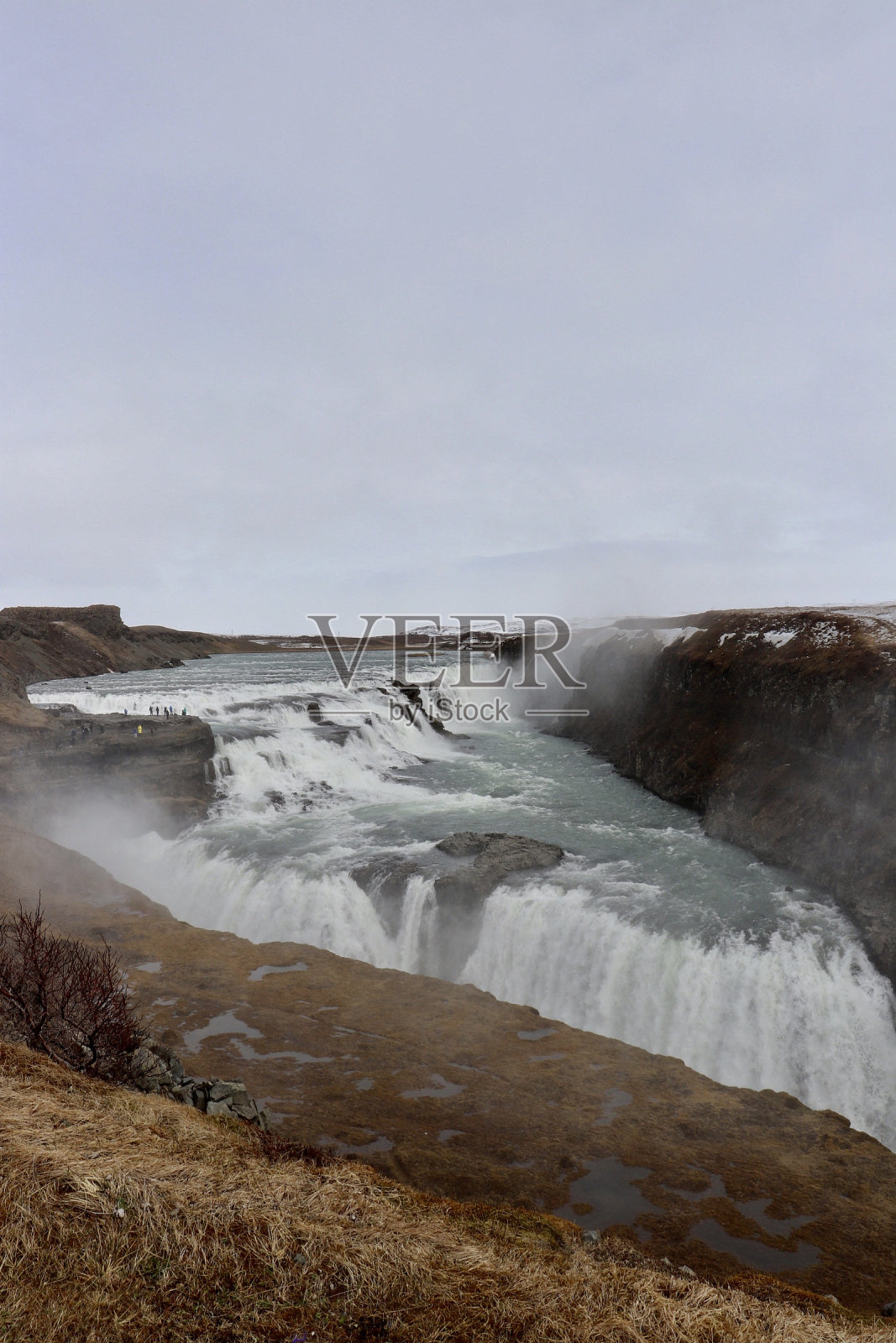 冰岛的瀑布照片摄影图片