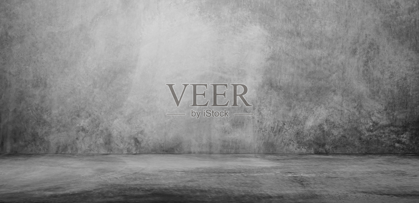 空墙灰色的房间，水泥工作室背景照片摄影图片