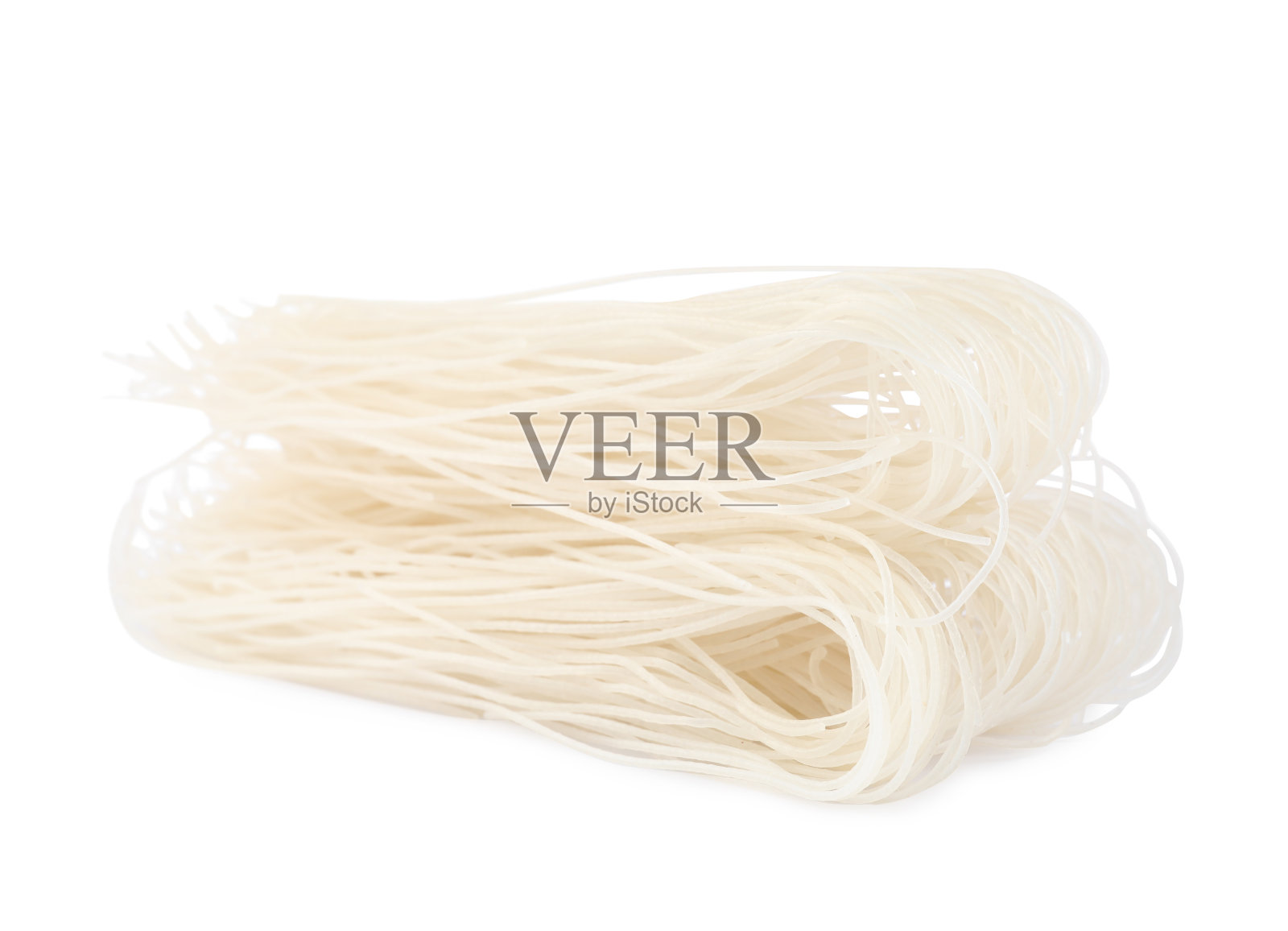 干米粉孤立在白色。东亚美食照片摄影图片