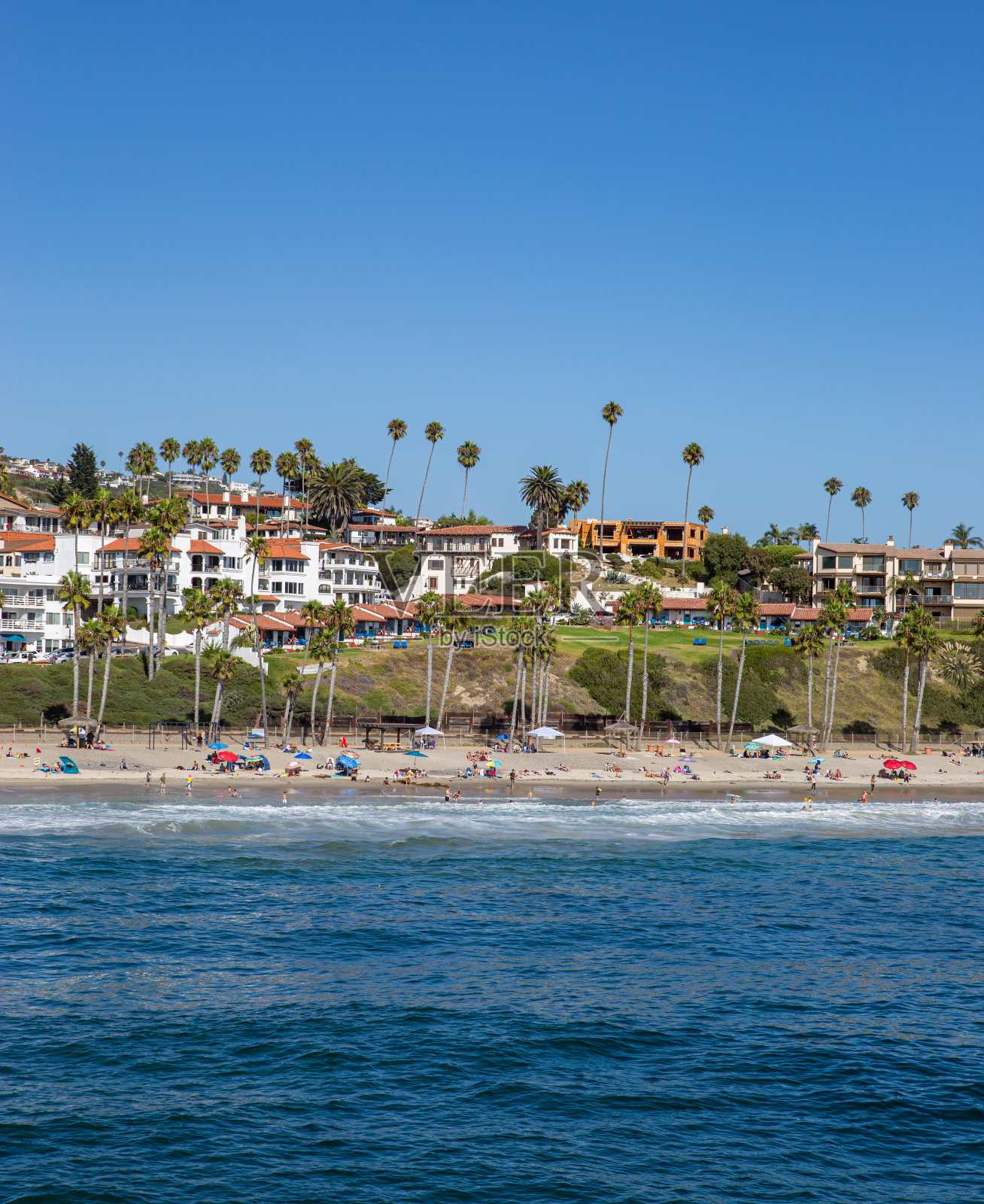 圣克莱门特海滩照片摄影图片