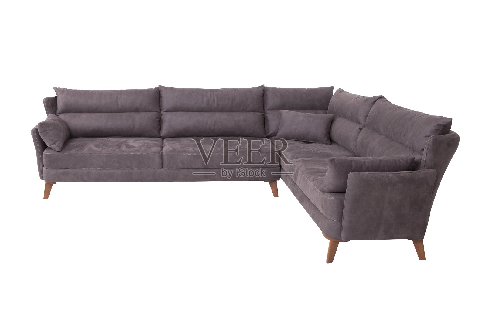 白色背景的角落沙发照片摄影图片