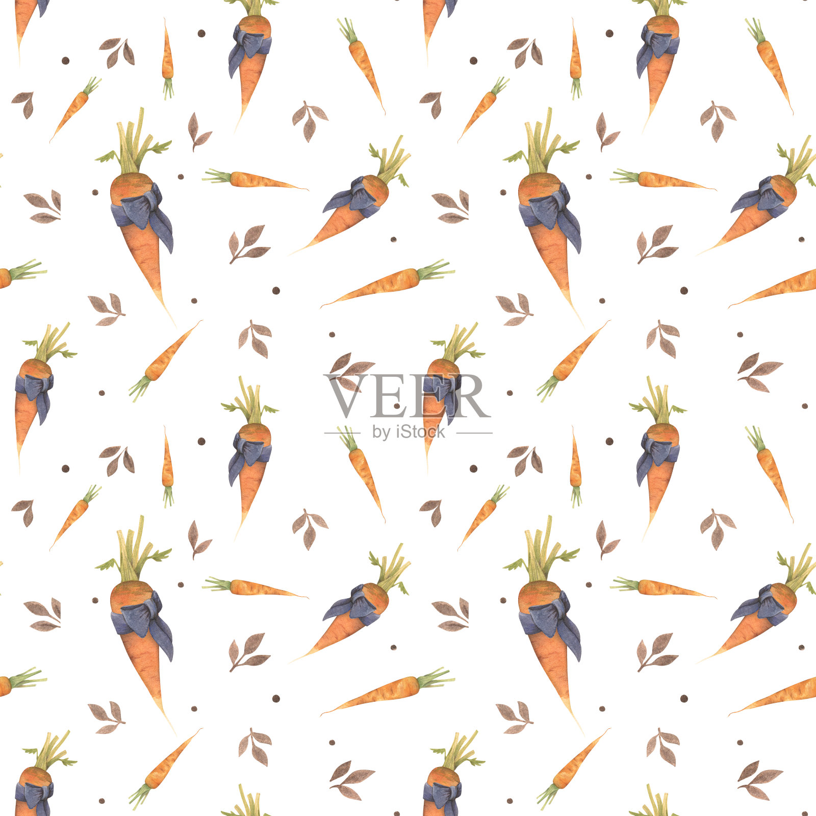 胡萝卜模式插画图片素材