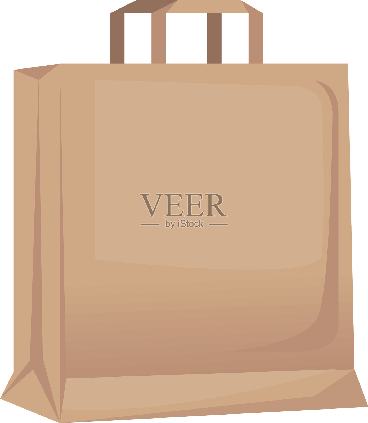 拿走纸袋插画图片素材