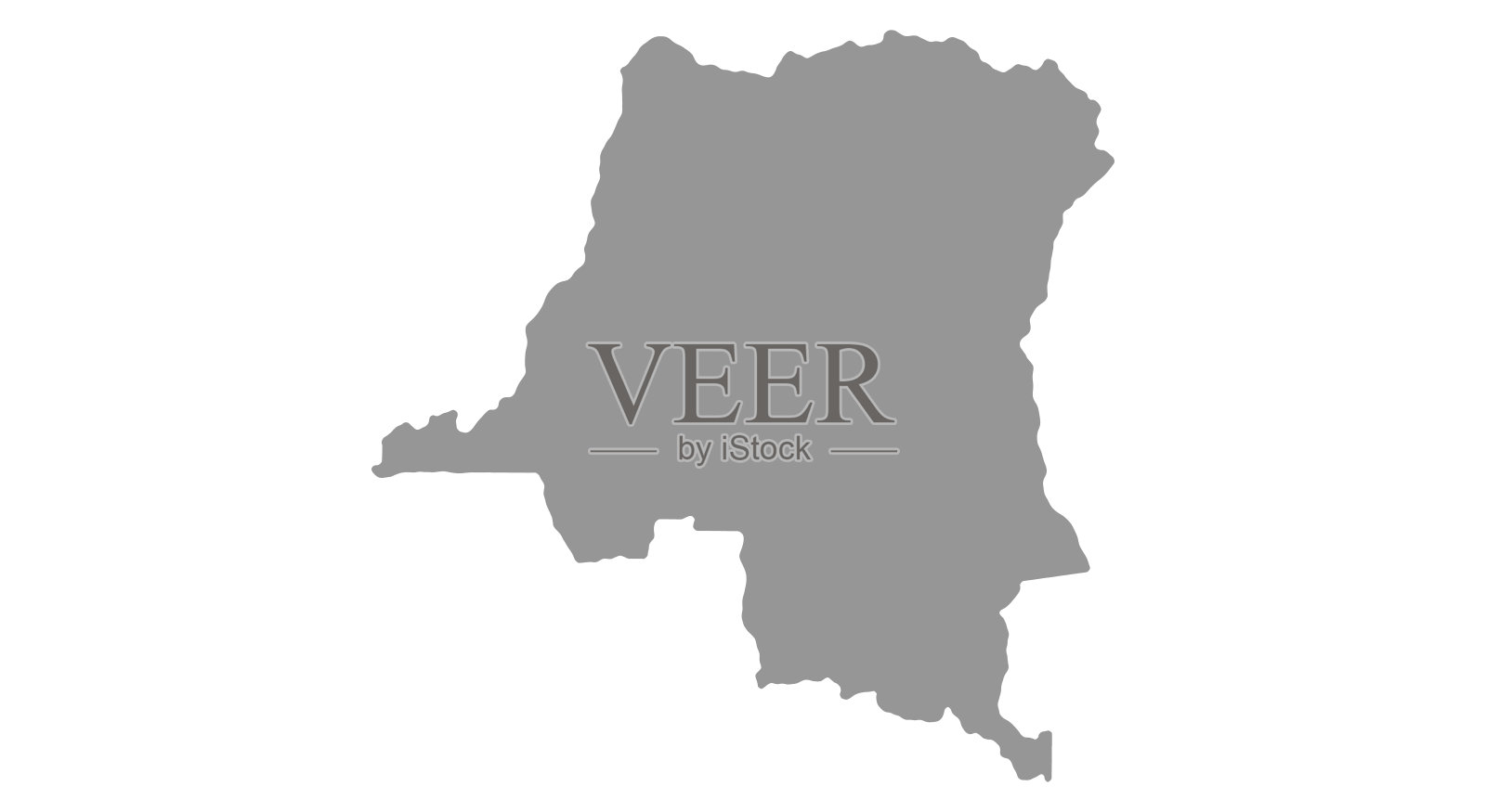 刚果媒介背景的DR图。孤立的国家结构插画图片素材