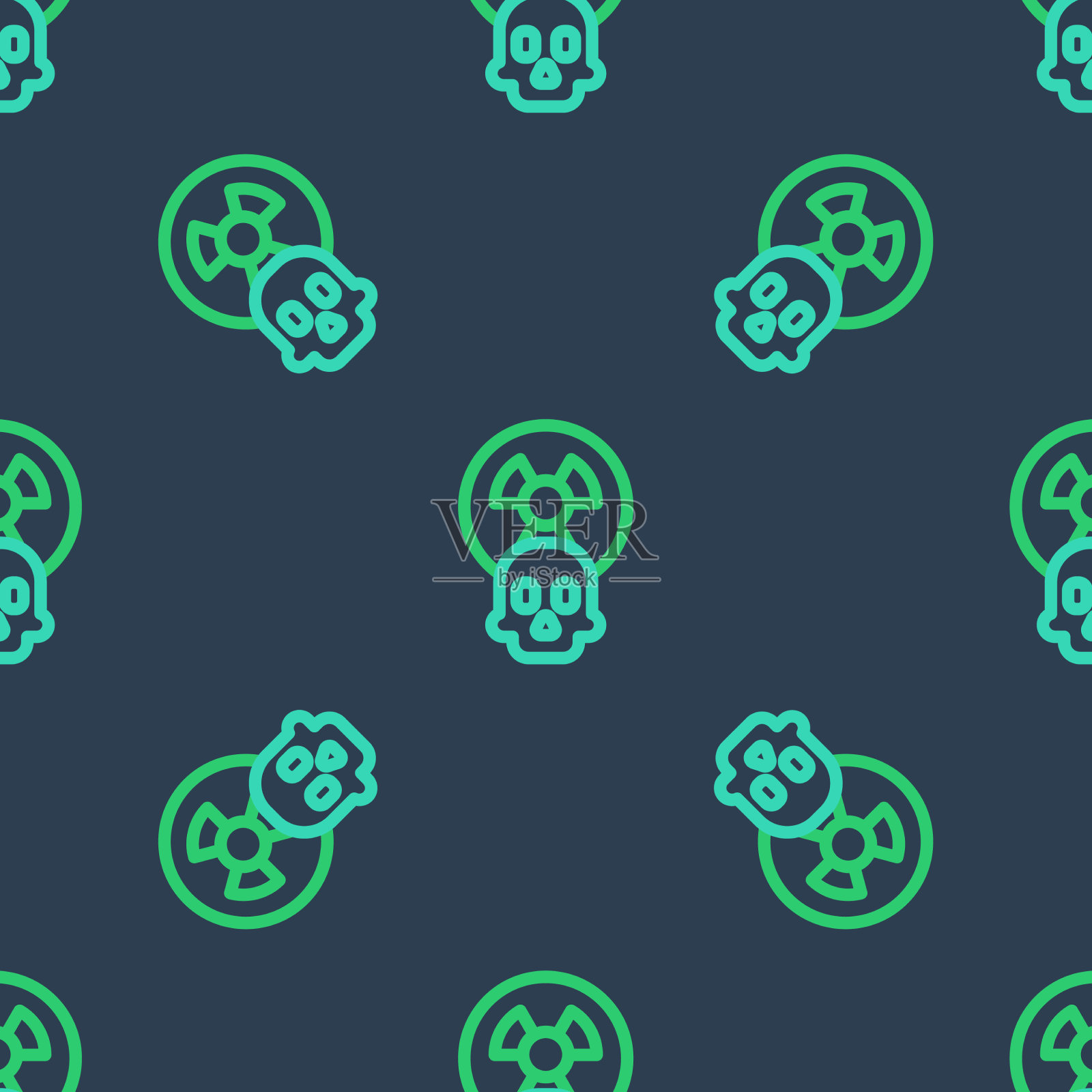 线放射性图标隔离无缝模式上插画图片素材