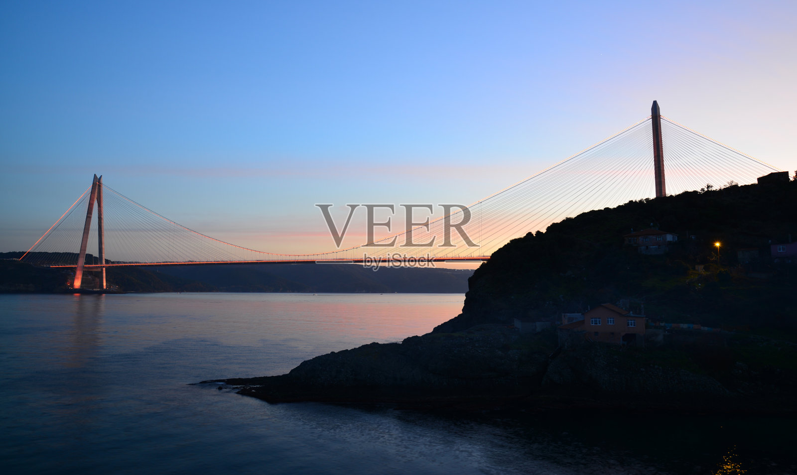 亚武兹苏丹塞利姆大桥 - 伊斯坦布尔照片摄影图片