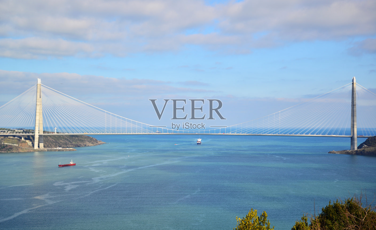 亚武兹苏丹塞利姆大桥 - 伊斯坦布尔照片摄影图片