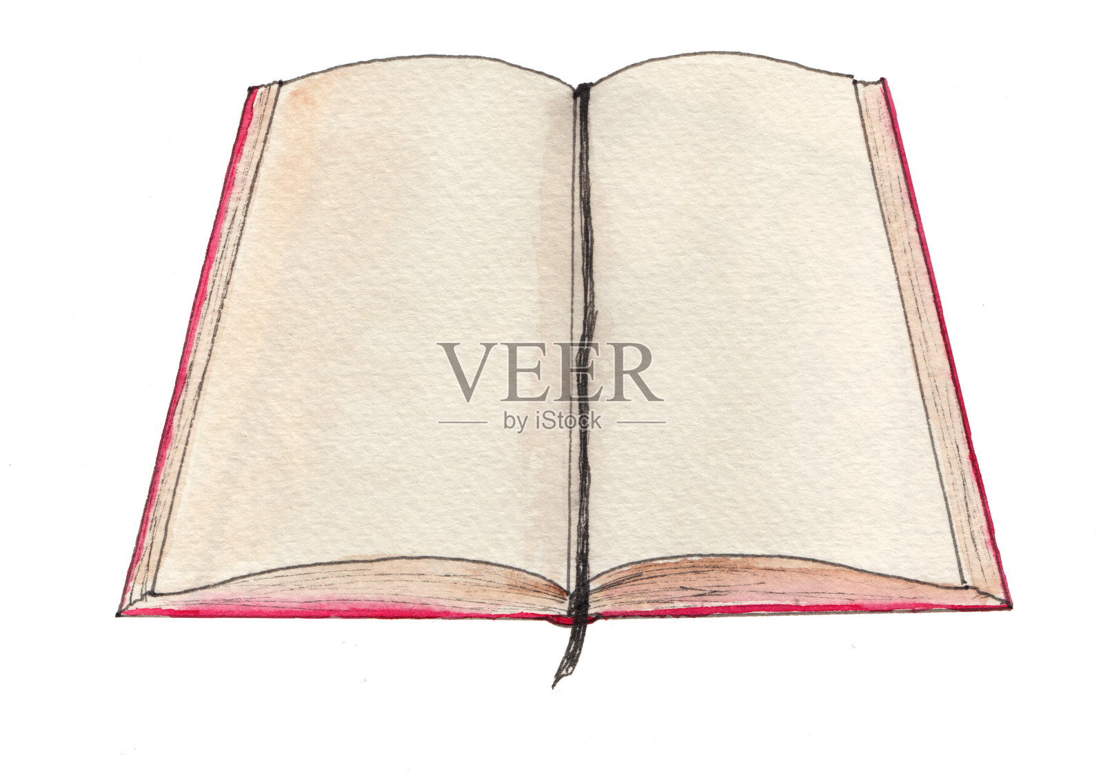 本书的书签插画图片素材