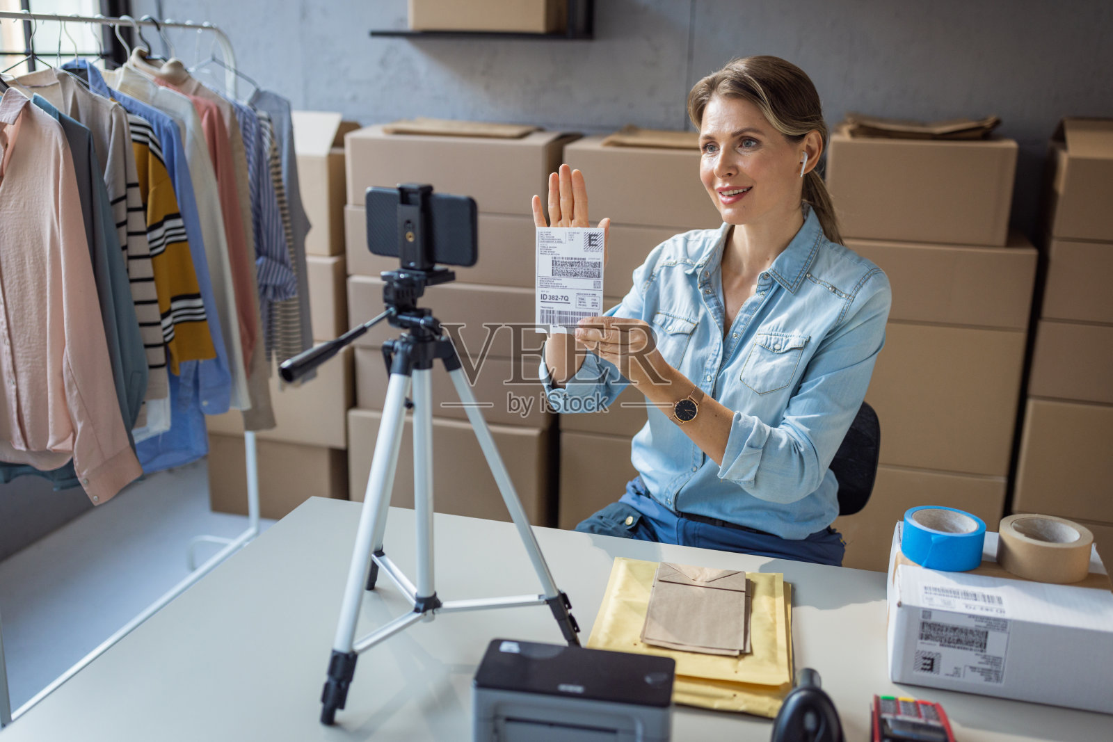 为网上商店制作社交媒体内容照片摄影图片