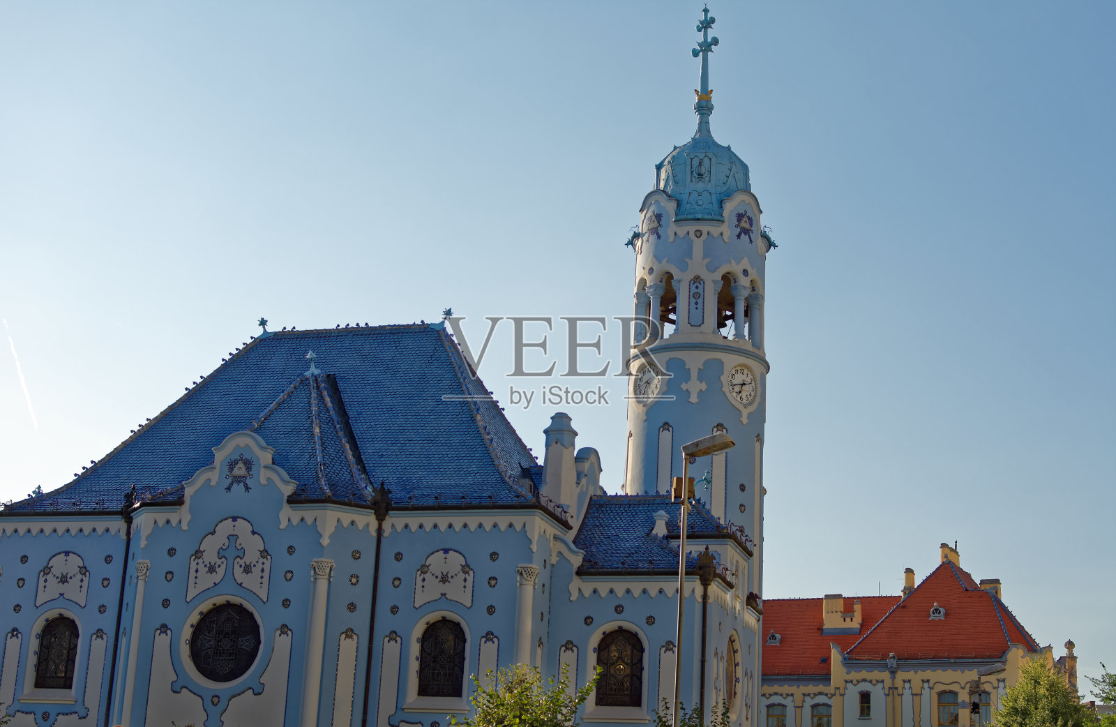 蓝色的教堂照片摄影图片