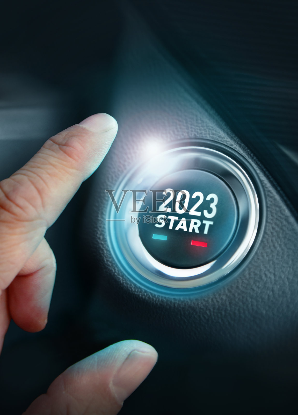 2023年新年开始按钮照片摄影图片