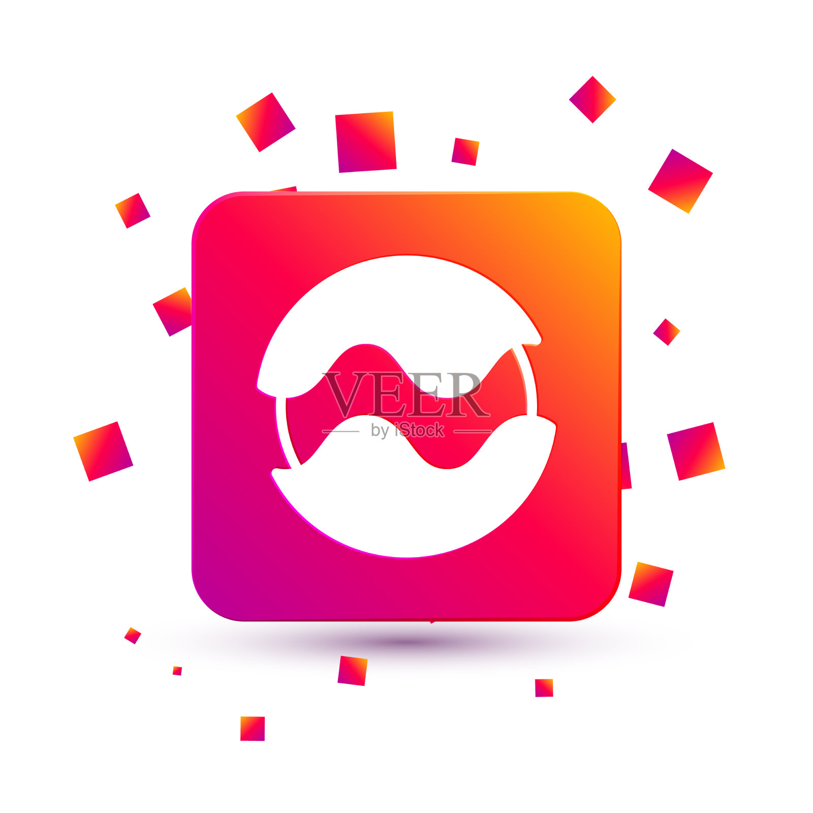 白色星球图标孤立在白色背景上图标素材