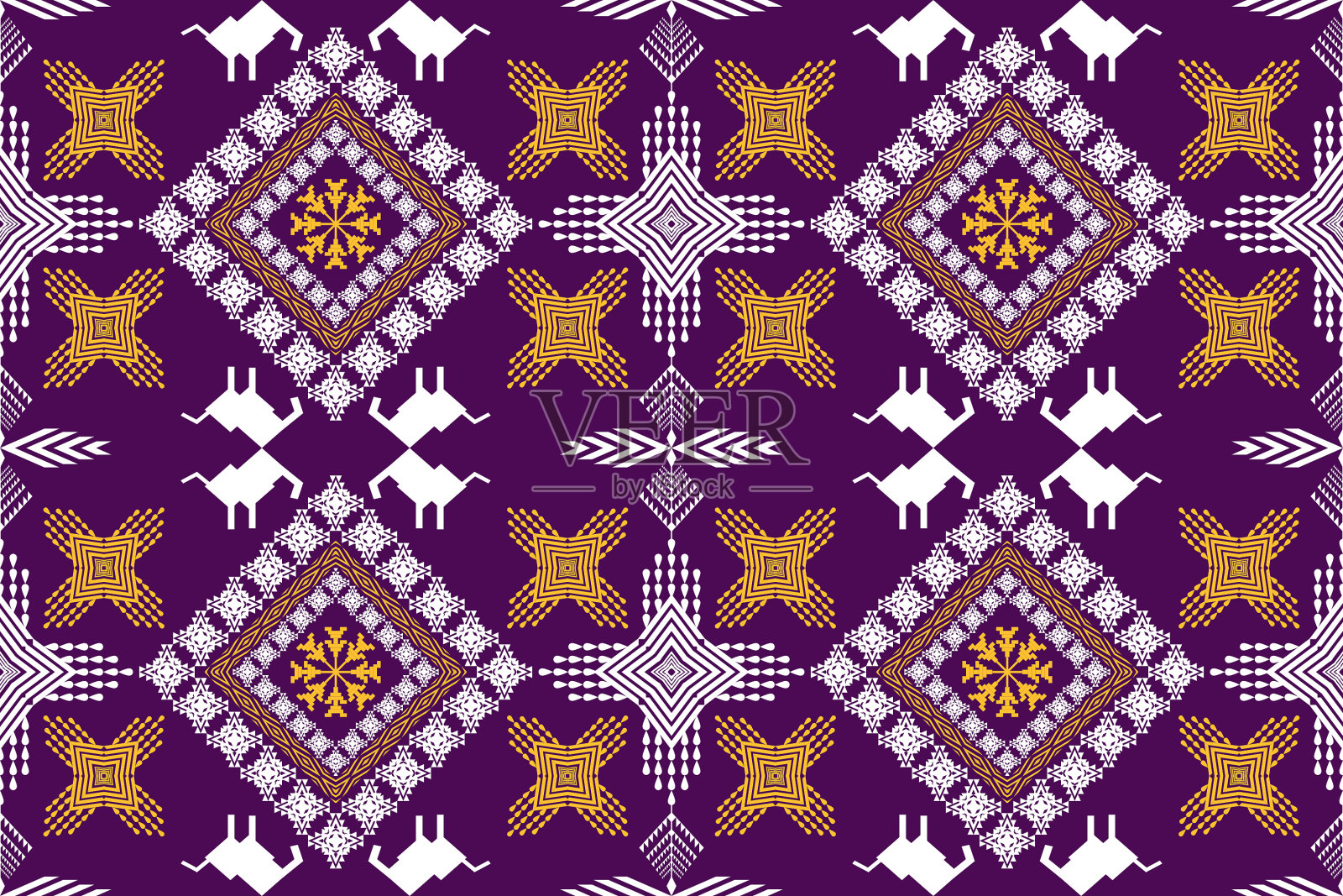 几何民族东方图案插画图片素材