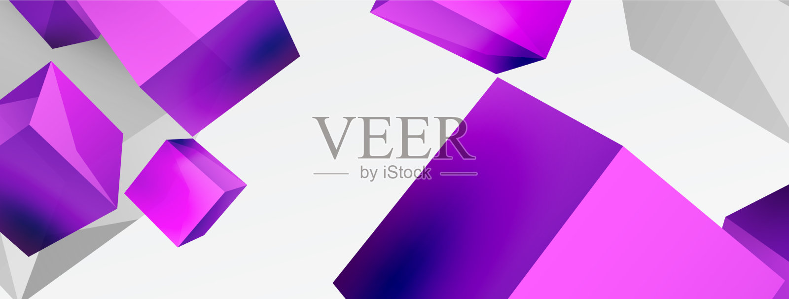 3d立方体抽象背景组成插画图片素材