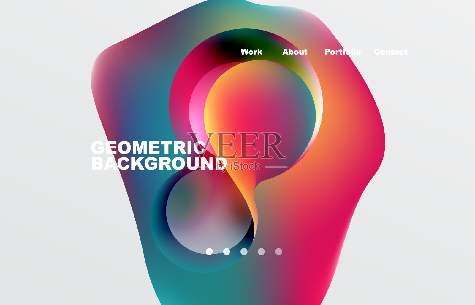 登陆页面抽象液体背景流动插画图片素材