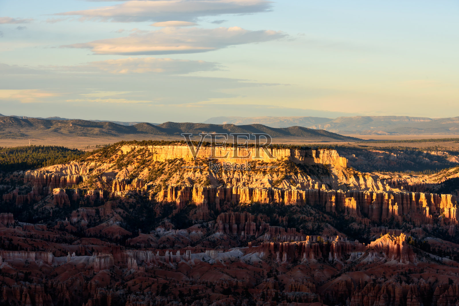 布莱斯峡谷国家公园，日落时分，犹他州，美国照片摄影图片