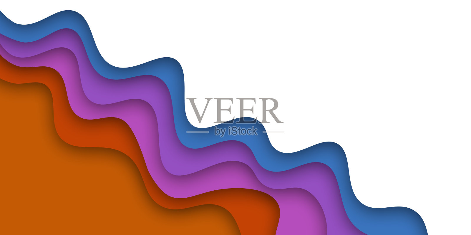 彩色的3D抽象背景剪纸形状设计布局的业务演示照片摄影图片