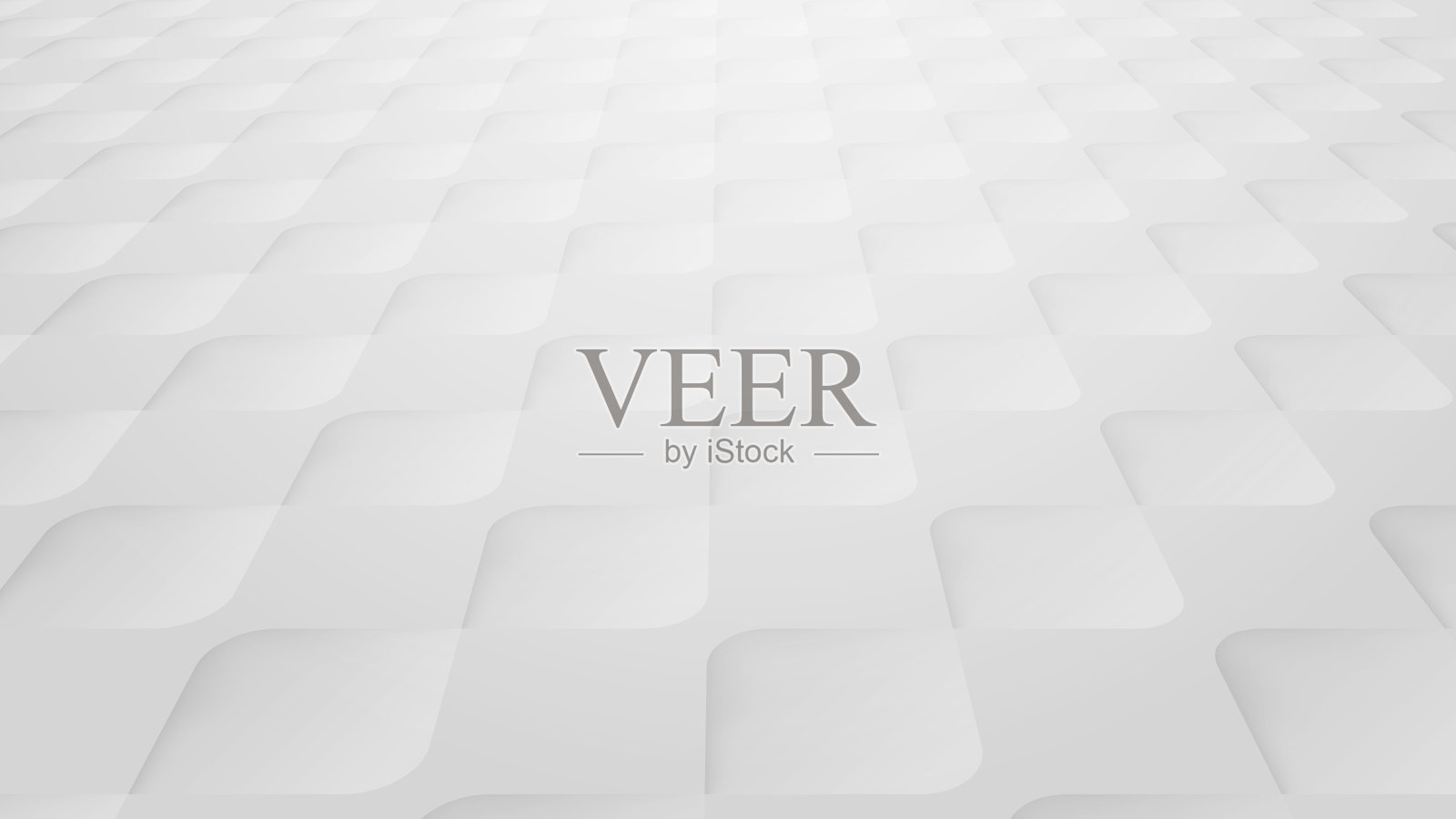 摘要三维现代方形图案背景。白色和灰色的几何纹理。矢量图插画图片素材